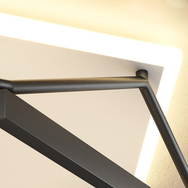 Nordic Minimalist Geometric Art LED Flush Mount Ceiling Light - Image 9