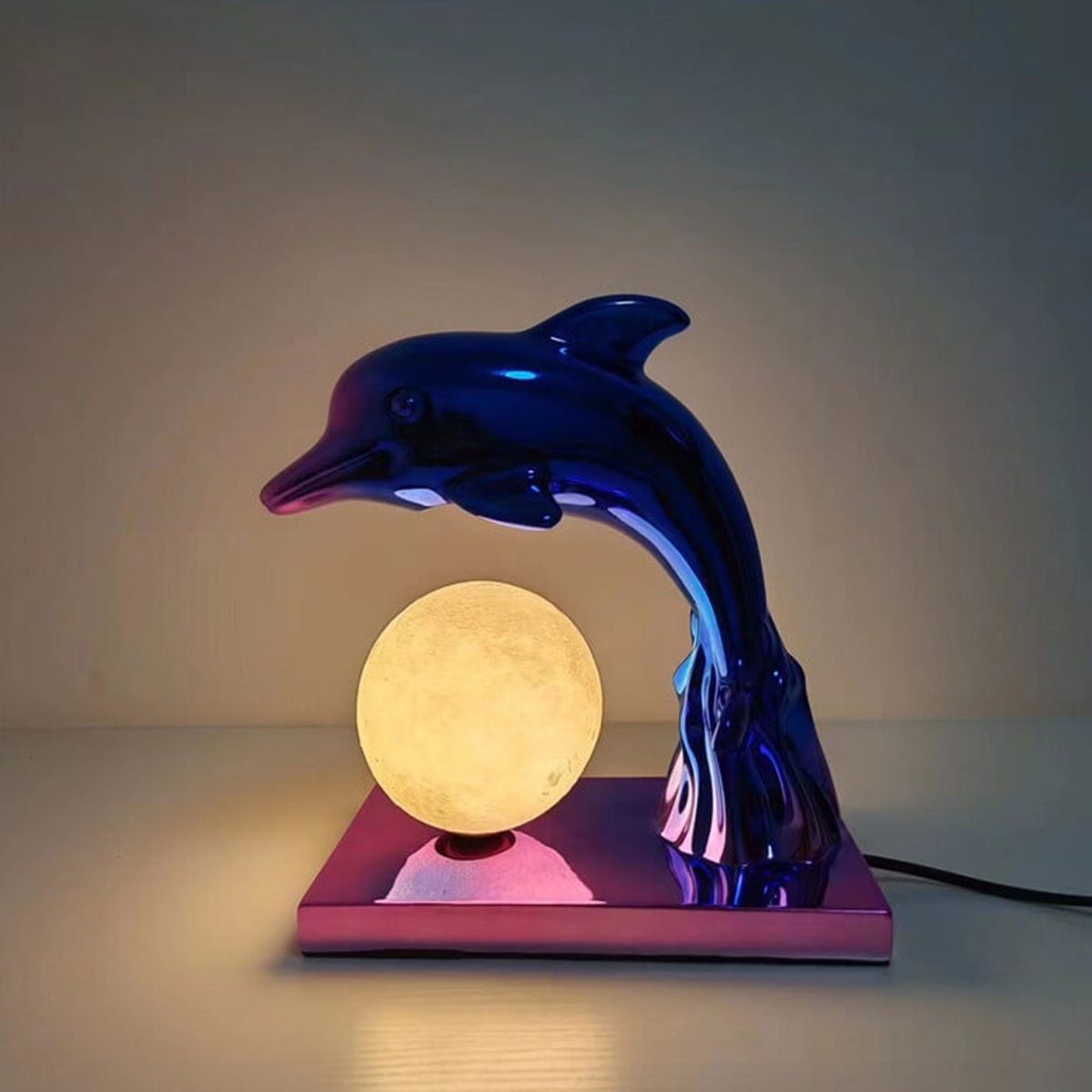 Nordic Creative Dolphin Ball Shade 1-Light Table Lamp - Image 18