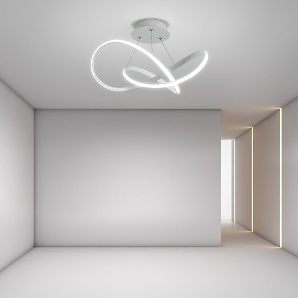 20'' LED Ribbon Modern Flush Mount Ceiling Lights for Living Room - Image 3