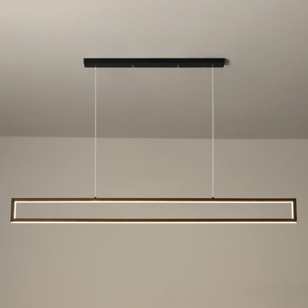 Modern Minimalist Long Frame LED Chandelier - Image 11