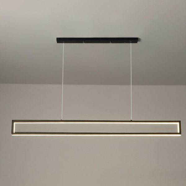 Modern Minimalist Long Frame LED Chandelier - Image 12