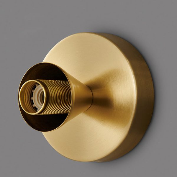 Modern Luxury Glass Sun Shape Full Copper Dual Purpose 1-Light Flush Mount Light - Image 11