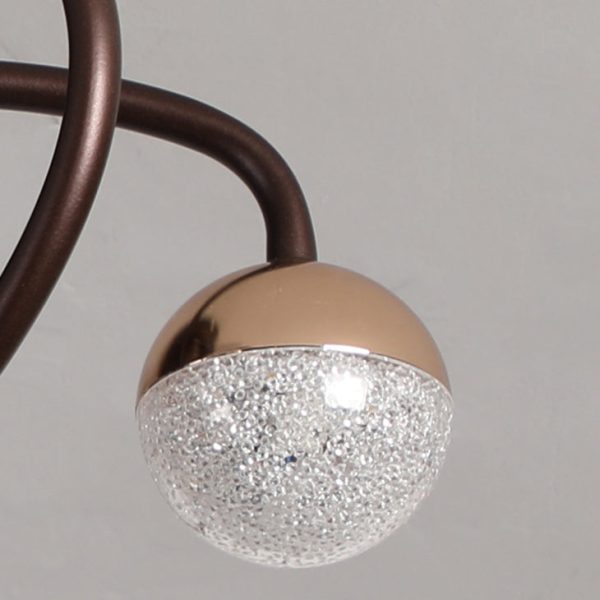 Nordic Creative Branch Cage LED Semi-Flush Mount Ceiling Fan Light - Image 12