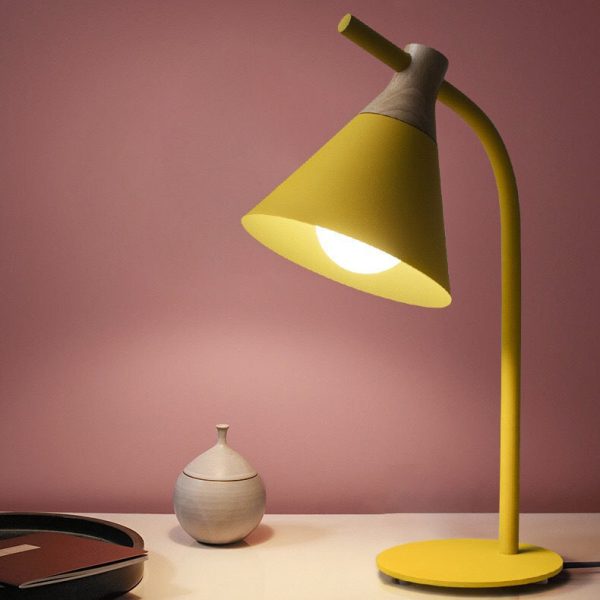 Minimalist Macaron Metal Bell Shade 1-Light Table Lamp - Image 9