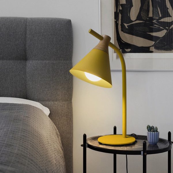 Minimalist Macaron Metal Bell Shade 1-Light Table Lamp - Image 10