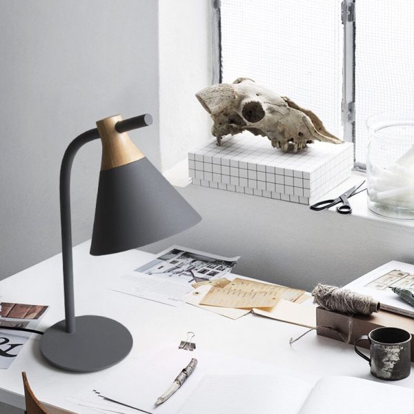 Minimalist Macaron Metal Bell Shade 1-Light Table Lamp - Image 11