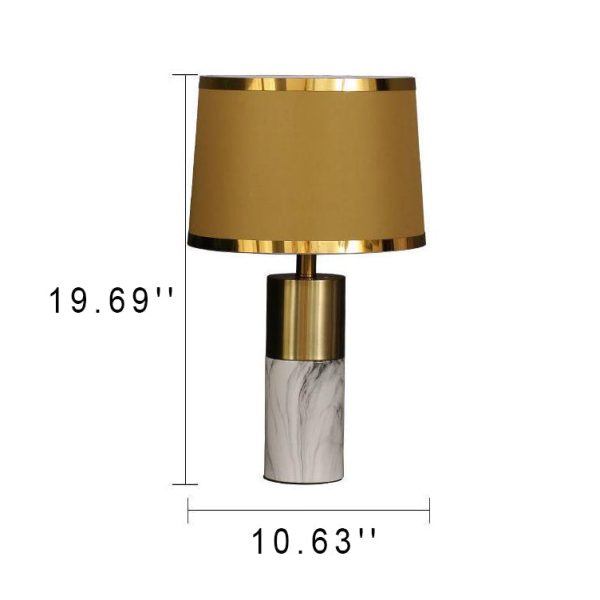 Nordic Fabric Column 1-Light Dimmer Touch Table Lamp - Image 6