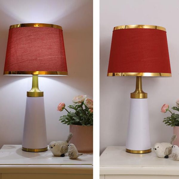 Nordic Fabric Column 1-Light Dimmer Touch Table Lamp - Image 16