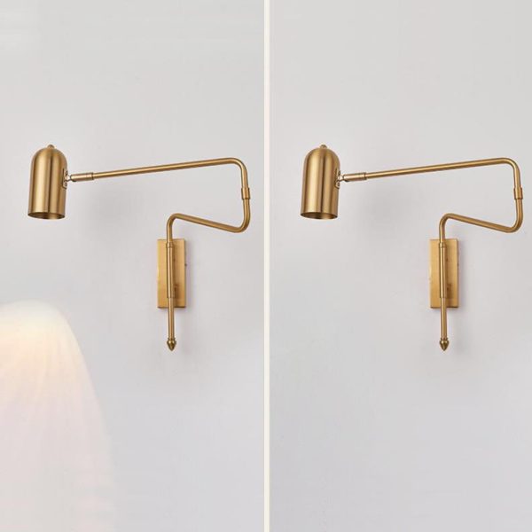 Nordic Creative Iron Long Pole Swing Arm Wall Sconce Lamp - Image 9