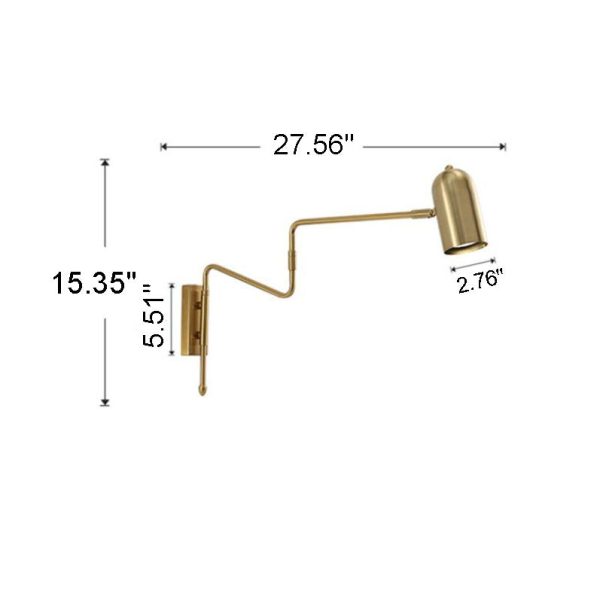 Nordic Creative Iron Long Pole Swing Arm Wall Sconce Lamp - Image 4