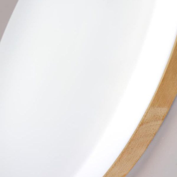 Modern Acrylic Shade Round Log LED Flush Mount Light - Image 12