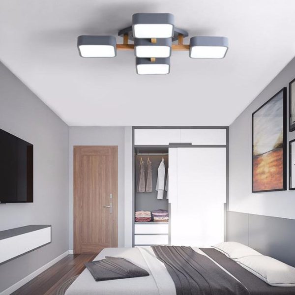 Modern Acrylic Small Cube Combination LED Flush Mount Light - Image 17
