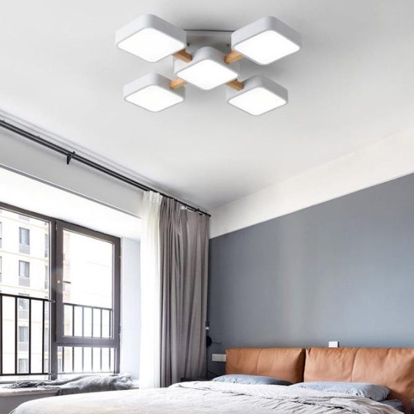 Modern Acrylic Small Cube Combination LED Flush Mount Light - Image 15