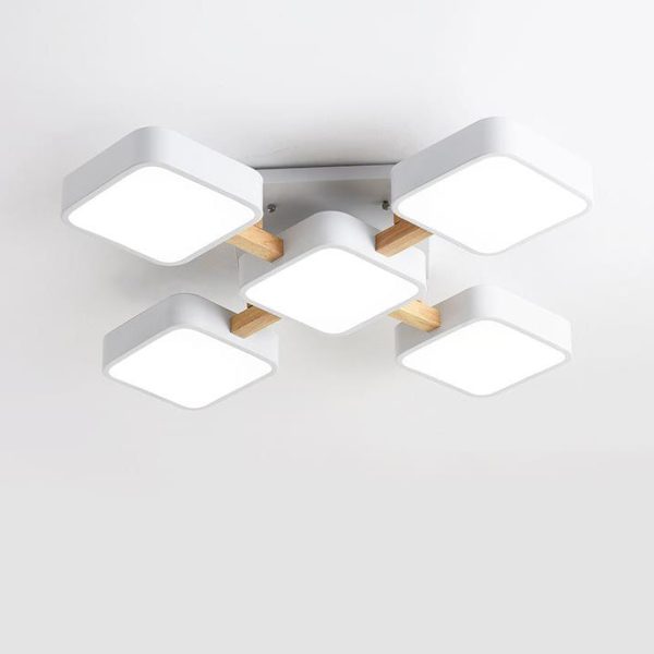 Modern Acrylic Small Cube Combination LED Flush Mount Light - Image 8