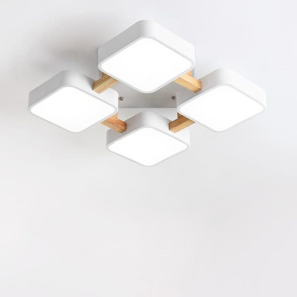 Modern Acrylic Small Cube Combination LED Flush Mount Light - Image 3