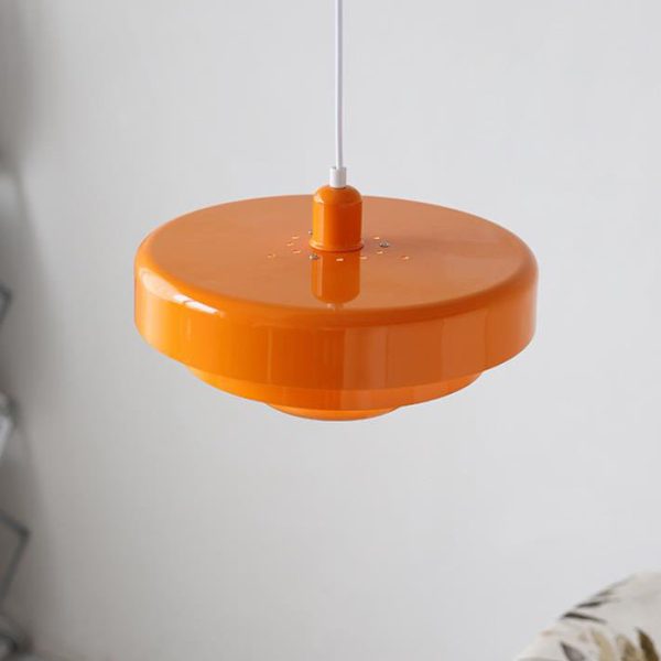 Nordic Vintage Multi-Layered Round Metal 1-Light Pendant Light - Image 10