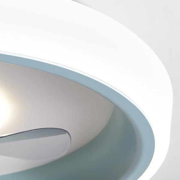 Simple Modern Acrylic Lightweight LED Flush Mount Fan Light - Image 14