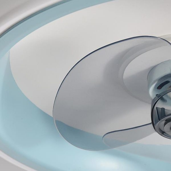 Simple Modern Acrylic Lightweight LED Flush Mount Fan Light - Image 15