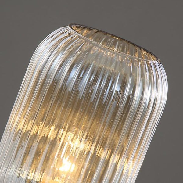 Nordic Striped Glass Oval Design 1-Light Table Lamp - Image 12