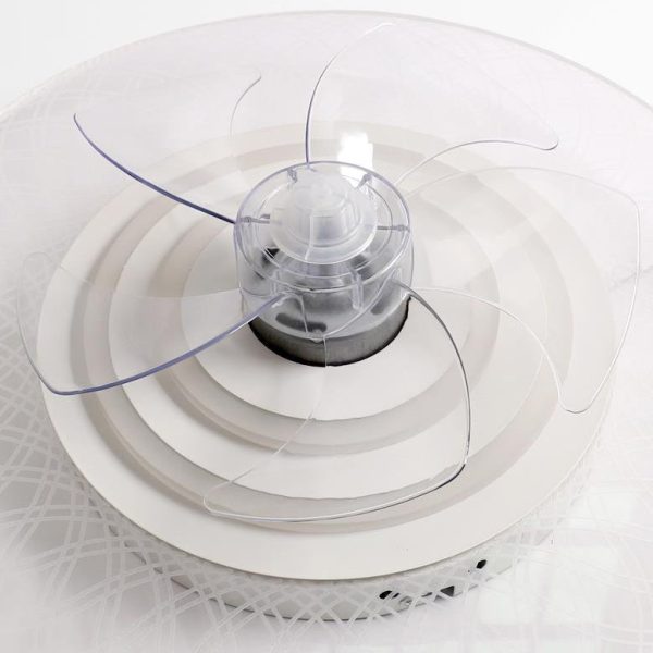 Modern Light Luxury Geometric Line Design LED Flush Mount Ceiling Fan Light - Image 20