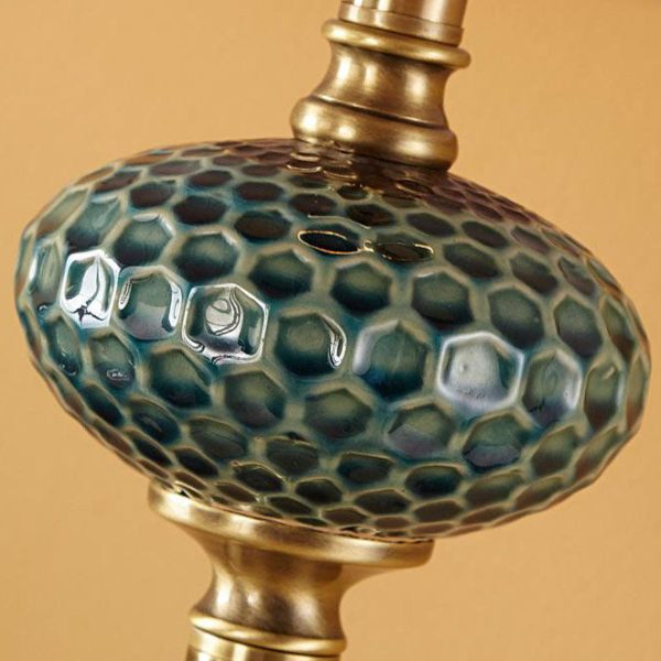 European Light Luxury With Plate Ceramic Hardware Fabric 1-Light Standing Floor Lamp - Image 12