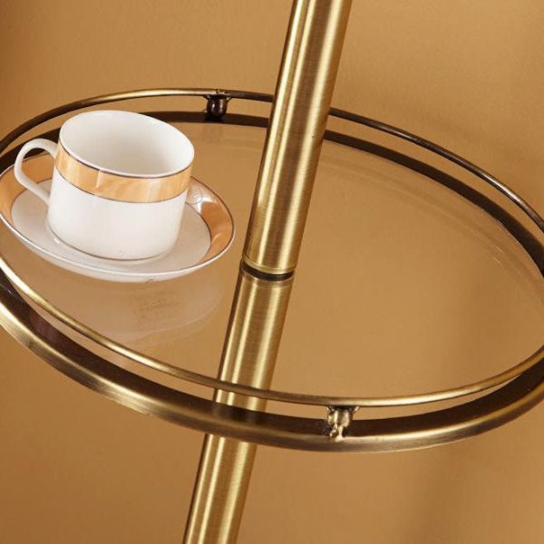 European Light Luxury With Plate Ceramic Hardware Fabric 1-Light Standing Floor Lamp - Image 13