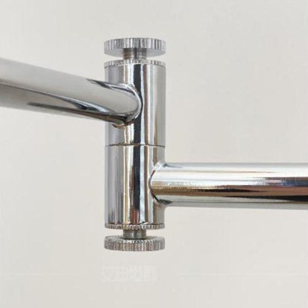 Nordic Minimalist  Beige Swing Arm 1-Light Wall Sconce Lamp - Image 7