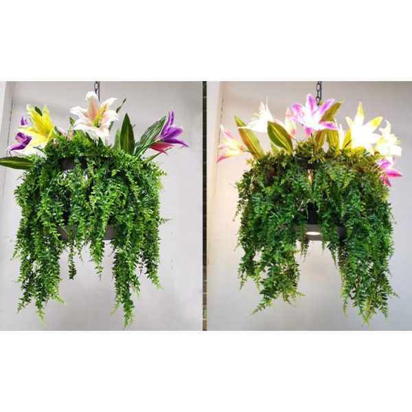 Modern Creative Simulation Plant Flowers Iron 12/13-Light Chandelier - Image 11