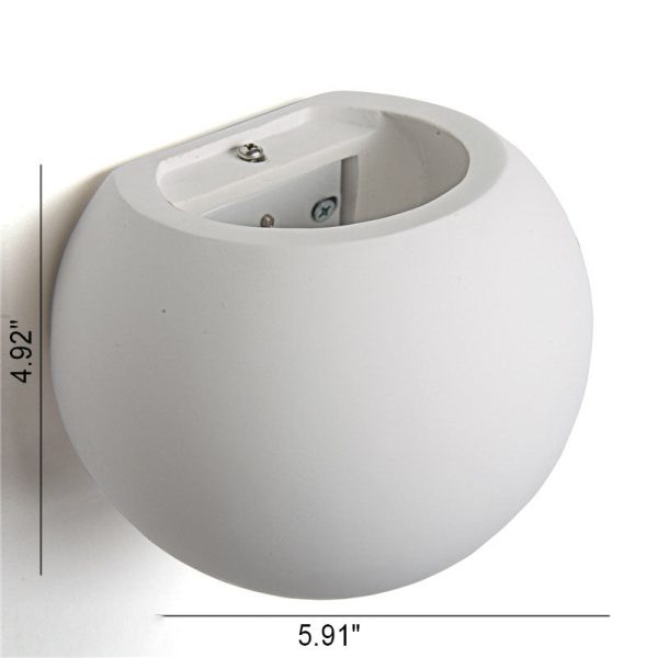 Modern Simple Round Drum Up and Down 1-Light  Wall Sconce Lamp - Image 4
