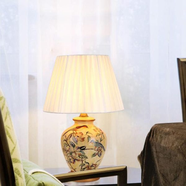 Modern Creative Warm Ceramic Cylindrical 1-Light Table Lamp - Image 15