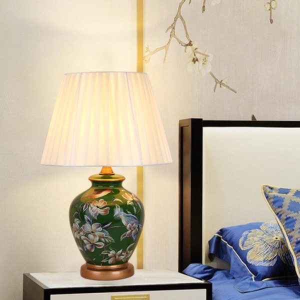 Modern Creative Warm Ceramic Cylindrical 1-Light Table Lamp - Image 16