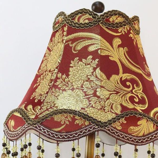 Traditional European Horse Round Trapezoidal Resin Fabric 1-Light Table Lamp For Bedroom - Image 4