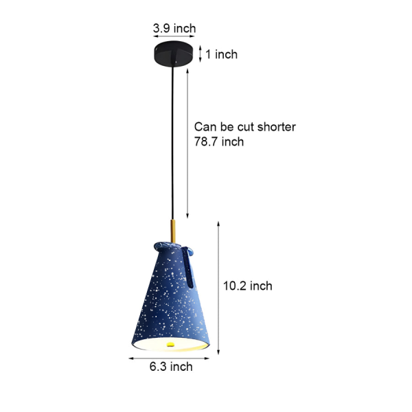 Nordic Tapered Resin Pendant Light - Image 5