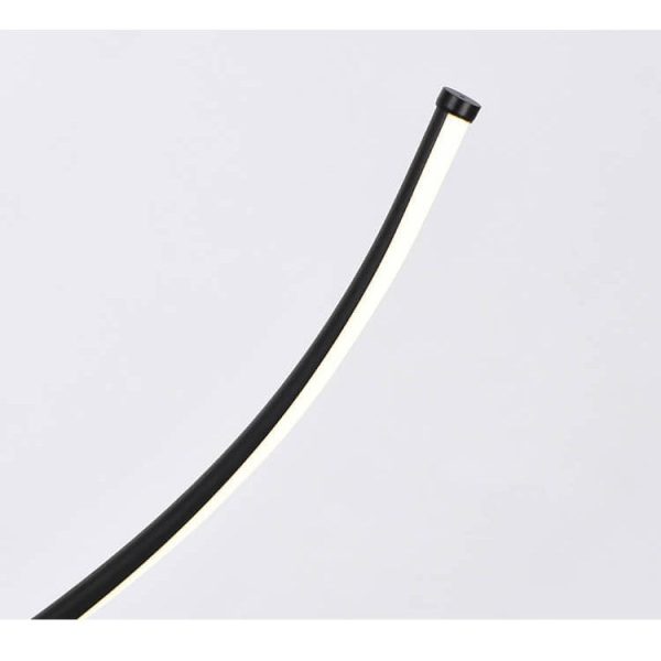 Minimalist Line 1-Light Bending Line LED Floor Lamps - Image 3