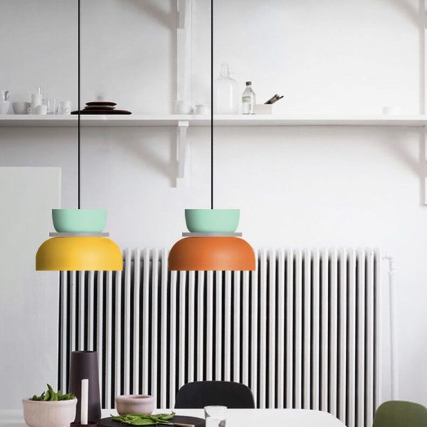 Nordic Colorful Macaron 1-Light LED Pendant Light - Image 6