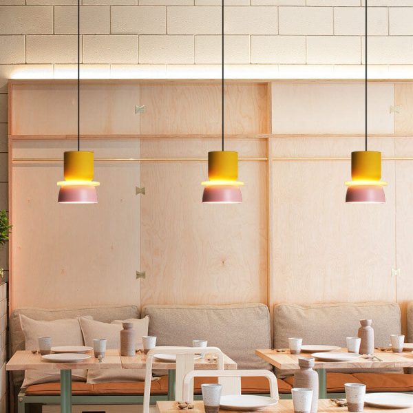 Nordic Colorful Macaron 1-Light LED Pendant Light - Image 9