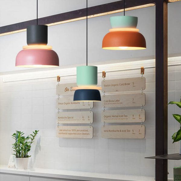 Nordic Colorful Macaron 1-Light LED Pendant Light - Image 10