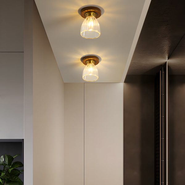 Square Iron Frame American Country Style Ceiling Light Fixture - Image 5
