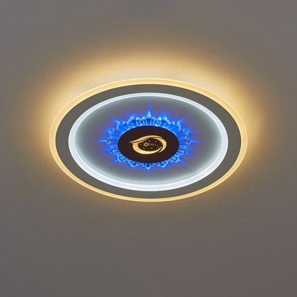 Round Acrylic Simple LED Flush Mount Light - Image 14