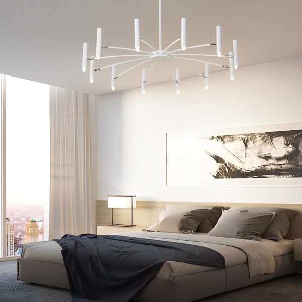 Adjustable Metal DIY Three Step Dimming LED Minimalist Chandelier - Image 2