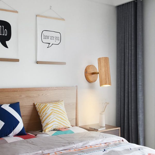 Japanese Minimalist Solid Wood Spotlight Track 1/3/4 Light Flush Mount Ceiling Light - Image 21