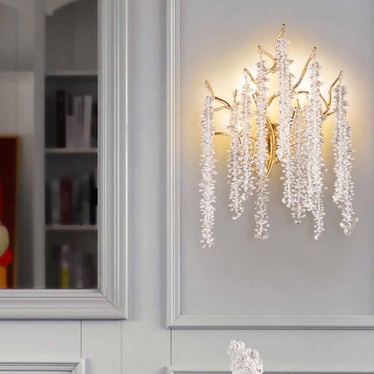 Modern Light Luxury Tree Branch Crystal 3-Light Wall Sconce Lamp - Image 18