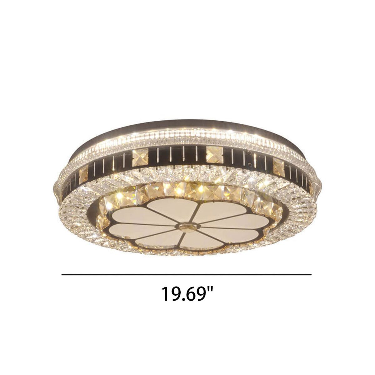 Nordic Light Luxury Round Design Multi-Style LED Flush Mount Light - Image 3