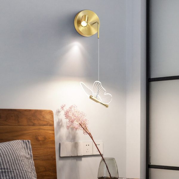 Nordic Light Luxury Butterfly Spotlight Design LED Wall Sconce Lamp - Image 11