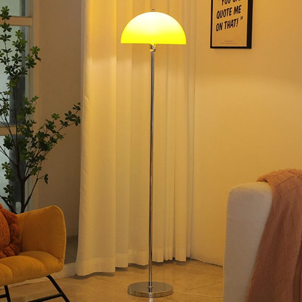 Nordic Vintage Acrylic Clear Dome LED Standing Floor Lamp - Image 2