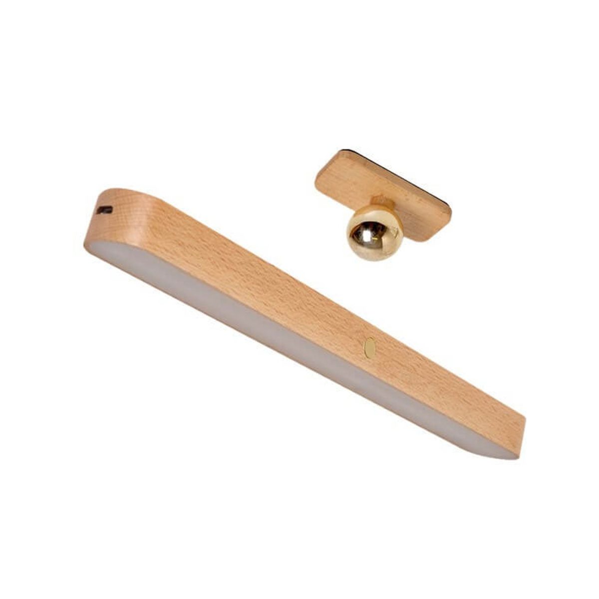 Modern Wooden Strip USB Magnetic LED Mirror Front Wall Sconce Lamp - Image 4
