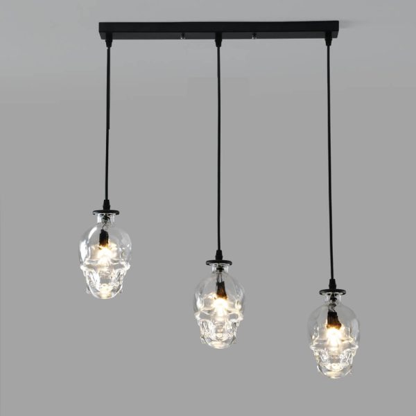 Skull Glass 3-Light Chandeliers - Image 8