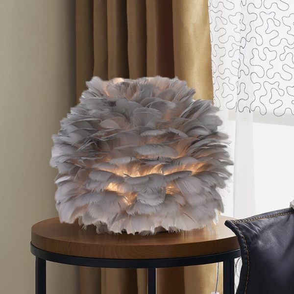 Modern Feather 1-Light Ball-Shaped Table Lamps - Image 3