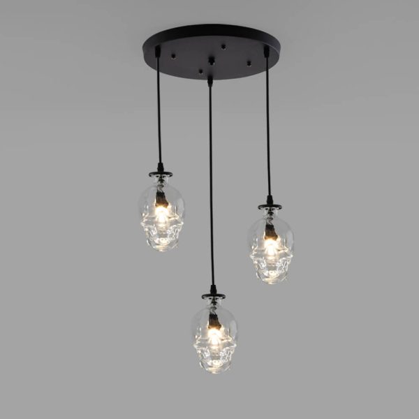 Skull Glass 3-Light Chandeliers - Image 13