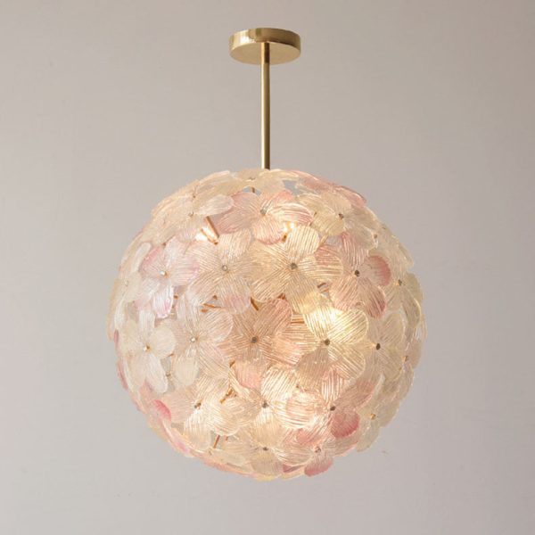 Modern Art Deco Cinquefoil Spherical Cylindrical Glass Iron 6/8 Light Chandelier For Living Room - Image 15
